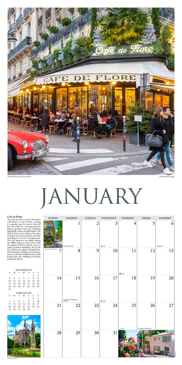 Emily in Paris 2024 Wall Calendar