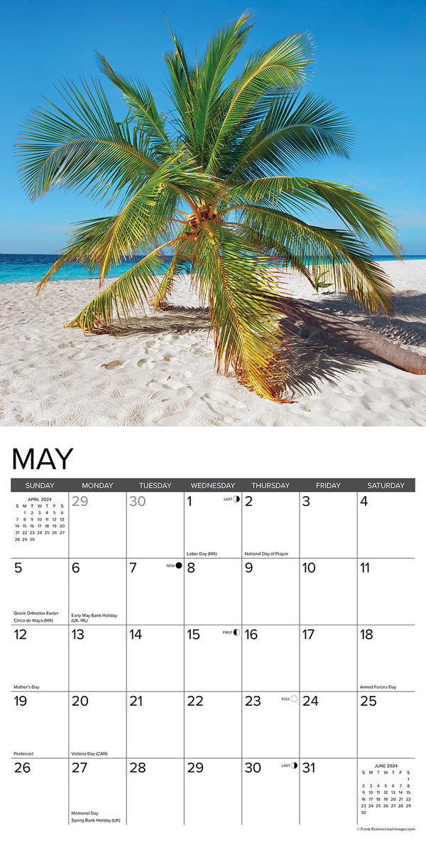 Beaches 2024 Wall Calendar – Willow Creek Press