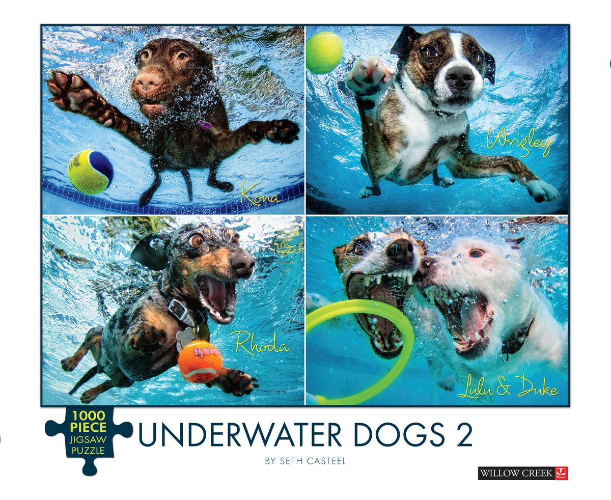 Underwater Dogs: Splash 1000-Piece Puzzle – Willow Creek Press