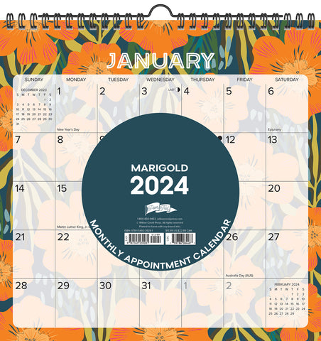  Willow Creek Press Bass Monthly 2024 Wall Calendar (12