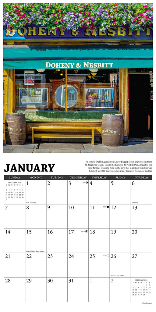 Irish Pubs 2024 Wall Calendar Willow Creek Press