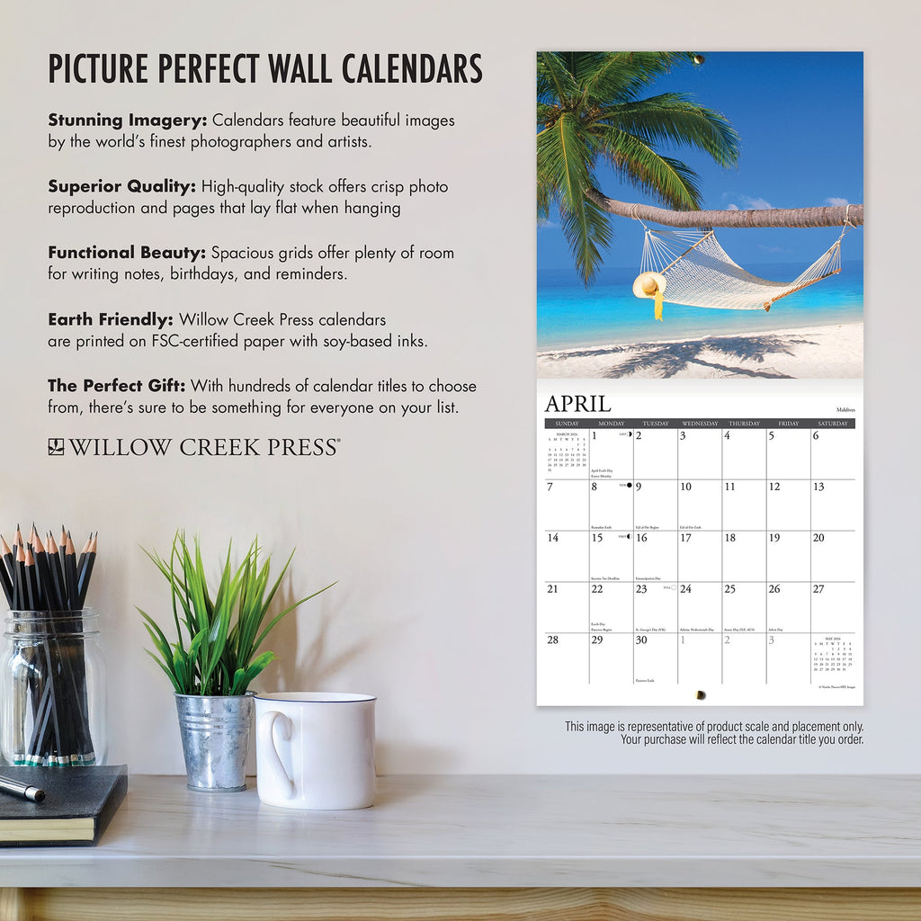 Buy wholesale Decoration Calendar - Monet - January 2024 to December 2024