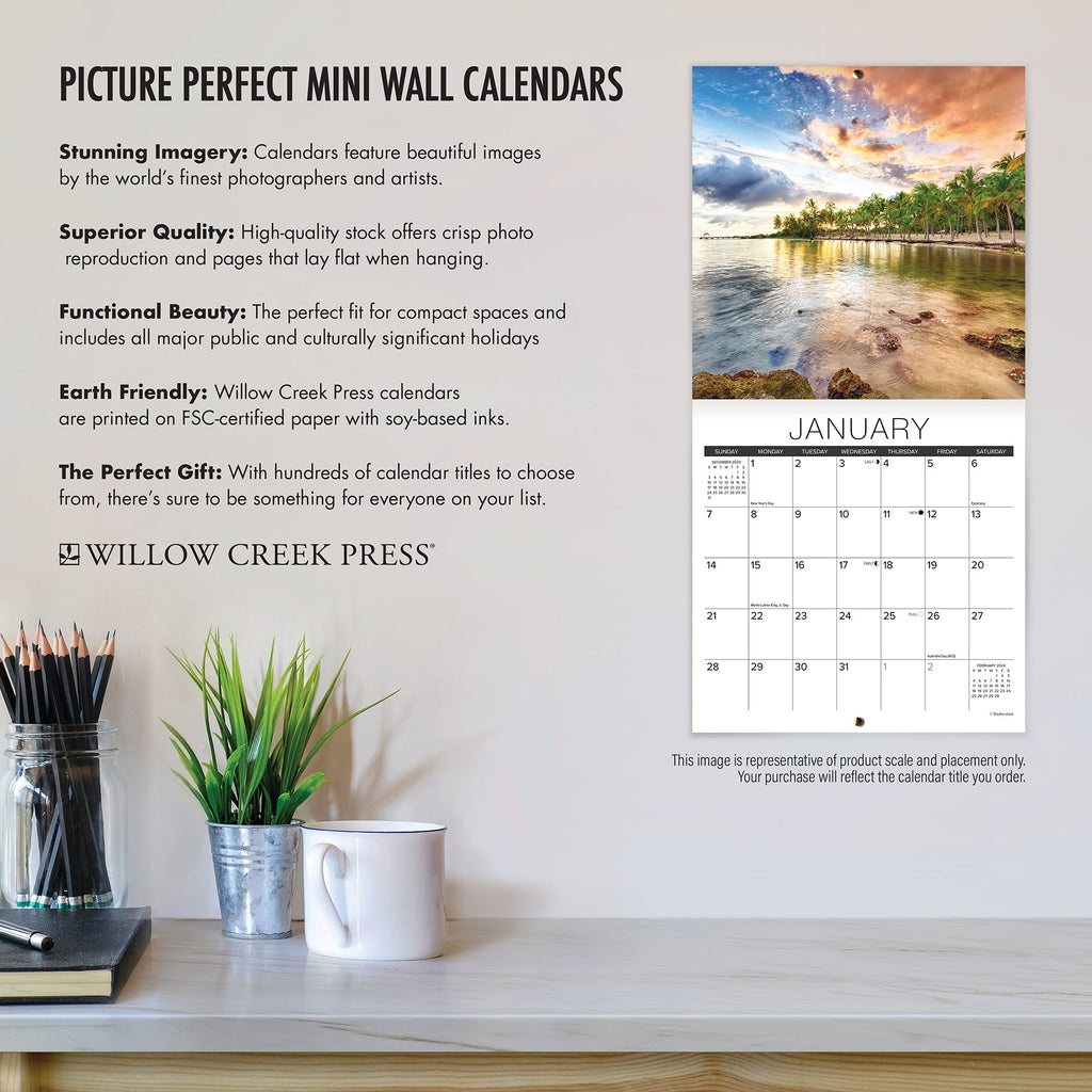 The Art of David Olenick 2024 Mini Wall Calendar Willow Creek Press